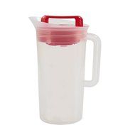 Shake &amp; Infuse Red Pitcher w/ Tube, 96 Fluid Ounces (3 Quarts) by Pride Of India N2
