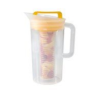 Shake &amp; Infuse Red Pitcher w/ Tube, 96 Fluid Ounces (3 Quarts) by Pride Of India N6