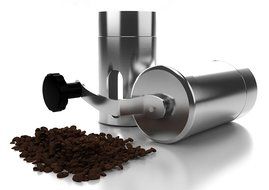 The Mibia Manual Coffee Grinder- Superior Burr Design for Consistently Brewing Espresso, Pour Over, French Press... N4