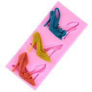 BleuMoo High Heel Shoes Silicone Fondant Mould Cake Decorating Chocolate Baking Mold DIY N9