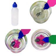 3D Jelly Cake Tools Bottle Gelatin Art Jello Gracilaria Bottle Needle Bottle 100ml Luer Lock Tip Empty Bottle... N4