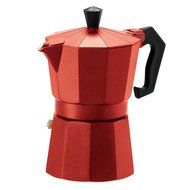 Oggi 6570.2 3 Cup Cast Aluminum Stovetop Espresso Maker, Red N3