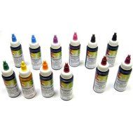 Chefmaster Liqua-Gel Variety Pack, Twelve 2.3 Ounce Bottles