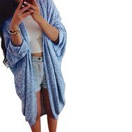 Cardigan Jacket,Morecome Womens Lady Casual Knit Sleeve Sweater Coat N8