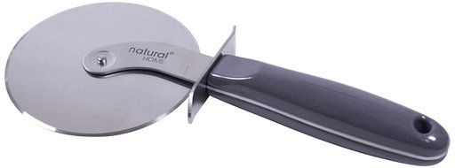 Natural Home Stainless Steel and Moboo Pizza Cutter, Large, Charcoal