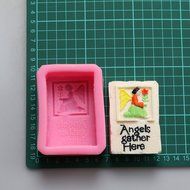 Pinkie Tm Angel and flower Soap Mold,Resin Clay Chocolate Candy Silicone Cake Mould,Fondant Cake Decorating Tools... N2