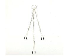 New Bondage Breast Nipple Vaginal Clit Clip Clamp Metal Chain N2