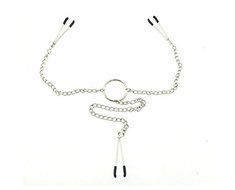 New Bondage Breast Nipple Vaginal Clit Clip Clamp Metal Chain N3