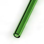 Hummingbird Glass Straws with Cleaning Brush (2 Pack), 8" x 9.5mm, Blue N15