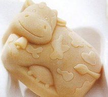 Greemeidi 2.9" Dairy Cow Silicone Soap Mould Craft Molds Diy