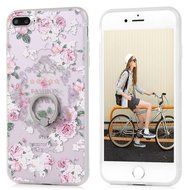 Badalink iPhone 7 Plus Case (5.5") 360 Degree Rotating Ring Holder Kickstand Shockproof Soft TPU Bumper Frame... N20