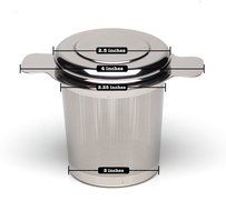 [Premium Quality] Tea Infuser with a Lid / Best Strainer for Loose Leaf Tea / Extra Fine Laser Mesh Tea Steeper... N6