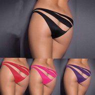 Underwear, PHOTNO Women Bandage Open Crotch Crotchless Panties Thong V-string Lingerie Underwear N11