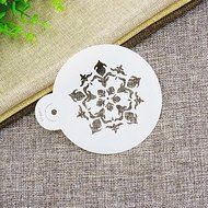 Sher Five Point Rosettes Cake and Cookie Stencil,Cake Supplies Stencil,Stencil Tool Kit Cake Decorating,Set N4
