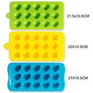 Freshlove Candy Molds &amp; Ice Cube Trays - Hearts, Stars &amp; Shells - Silicone Chocolate Mold - Fun, Toy Kids Set... N3