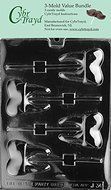 CybrTrayd J034-3BUNDLE Tooth Lolly Chocolate Candy Mold with Exclusive Copyrighted Chocolate Molding Instructions