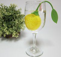 YIJIA Silicone Tea Infuser with Leaf Strainer Handle Lemon Shape Strainer Filter for Loose Leaf Herbal Tea pack... N2