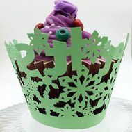 CozyT 50 PACK Cupcake Wrappers Artistic Bake Cake Paper Cups Vine Lace Laser Cut Liner Baking Cup Muffin Case... N21