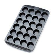 Chefs Toolbox Flexible Silicone Non Stick 24 Cup Mini Muffin Cupcake Pan