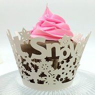CozyT 50 PACK Cupcake Wrappers Artistic Bake Cake Paper Cups Vine Lace Laser Cut Liner Baking Cup Muffin Case... N23