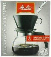 (Ship from USA) Melitta Coffee Maker 6 Cup Pour-Over Brewer with Glass Carafe 1-Count Pack of 1 /ITEM NO#8Y-IFW81854289987 N2