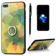 Badalink iPhone 7 Plus Case (5.5") 360 Degree Rotating Ring Holder Kickstand Shockproof Soft TPU Bumper Frame... N41