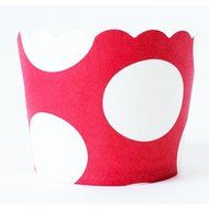 Simply Baked Small Baking Cups - Red Big Dot