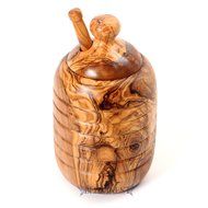 2 Piece Large Honey Jar and Dipper Set N2