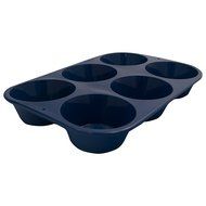 Marathon Housewares KW200010RD Premium Silicone 6 Cup Standard Size Muffin Pan, Red N7