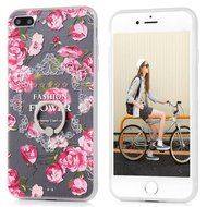 Badalink iPhone 7 Plus Case (5.5") 360 Degree Rotating Ring Holder Kickstand Shockproof Soft TPU Bumper Frame... N50