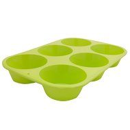 Marathon Housewares KW200010RD Premium Silicone 6 Cup Standard Size Muffin Pan, Red N9