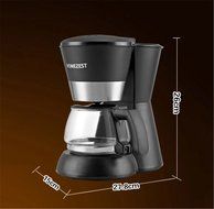 Royal- CM-828 American Style Fully Automatic Drip Coffee Machine Anti-dry Thermal Insulation Coffee Pot 1.5L N5