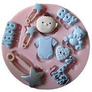 Y&amp;XL&amp;H 3D BOY BABY Toy Silicone Mold Fondant Molds Sugar Craft Tools Chocolate Mould For Cakes N2