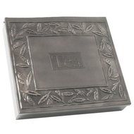Old Dutch Pewter 12 Compartment Tea Bag Storage Box N2