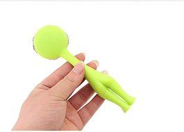 BeautyMood 4 Pcs Shy Villain Shape Scrub Buds Cleaning Ball Cleaning Brush Steel Wire Ball Poleaxe Cup Brush Pot... N4
