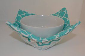 Microwave Bowl Cozies // Reversible // Set of 3 // 1 Small Bowl Cozy // 1 Medium Bowl Cozy // 1 Dinner Plate Cozy... N37
