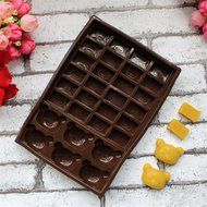 Yunko 30 Cavity Rilakkuma Bear Silicone Cookie Chocolate Candy and Gummy Mold N3