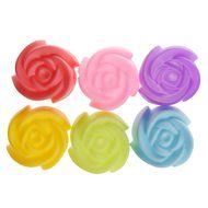 TOOGOO(R) 10x Silicone Rose Muffin Cookie Cup Cake Baking Mold Chocolate Jelly Maker Mould N5