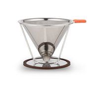 Decembervii Portable Reusable Stainless Steel double mesh Pour Over Coffee Filter with Upgraded Cup Paperless... N5