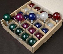 Novelty Lights, Inc. G40-E12-5W-S-FR Globe Outdoor Patio Party Christmas Replacement Bulbs, Frosted White, 25... N26