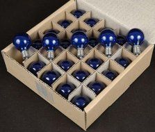 Novelty Lights, Inc. G40-E12-5W-S-FR Globe Outdoor Patio Party Christmas Replacement Bulbs, Frosted White, 25... N27
