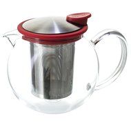 FORLIFE Glass Teapot with Basket Infuser, 25 oz., Turquoise N13