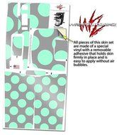 Kearas Polka Dots Mint And Gray - Decal Style Vinyl Skin fits Keurig K10 Mini Plus Coffee Makers (KEURIG NOT INCLUDED) N2