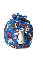 Teapot Cozy with Dogs on Royal Blue for a 5-8 cup teapot #229 N3
