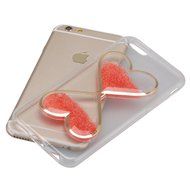 iPhone 4S Case,Phezen Bling Glitter Soft Gel Clear TPU Case for iPhone 4/4S , Glow in the Dark Luminous Heart... N12
