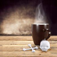 Wishstone Mr &amp; Mrs Bone Sugar Skull &amp; Crossbones Tea infuser Set of 2 - Good Addition To Nessie Loch Ness Monster... N4