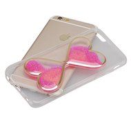 iPhone 4S Case,Phezen Bling Glitter Soft Gel Clear TPU Case for iPhone 4/4S , Glow in the Dark Luminous Heart... N16