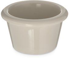 Carlisle S275-842 12-Piece Melamine Smooth Ramekin Set, 1.5-Ounce Capacity, 1.53" Height, Bone (Case of 4)