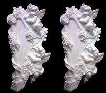 Handmade Silicone Mold /1 Piece Cake Decoration Mould/Cherub - Harp Mold 7589-7443yut