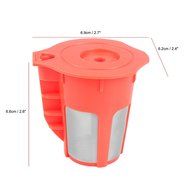 Powstro Reusable Coffee Filter, 2pcs Refillable Compatible with Keurig 2.0 K-Carafe (with Coffee Spoon) N6